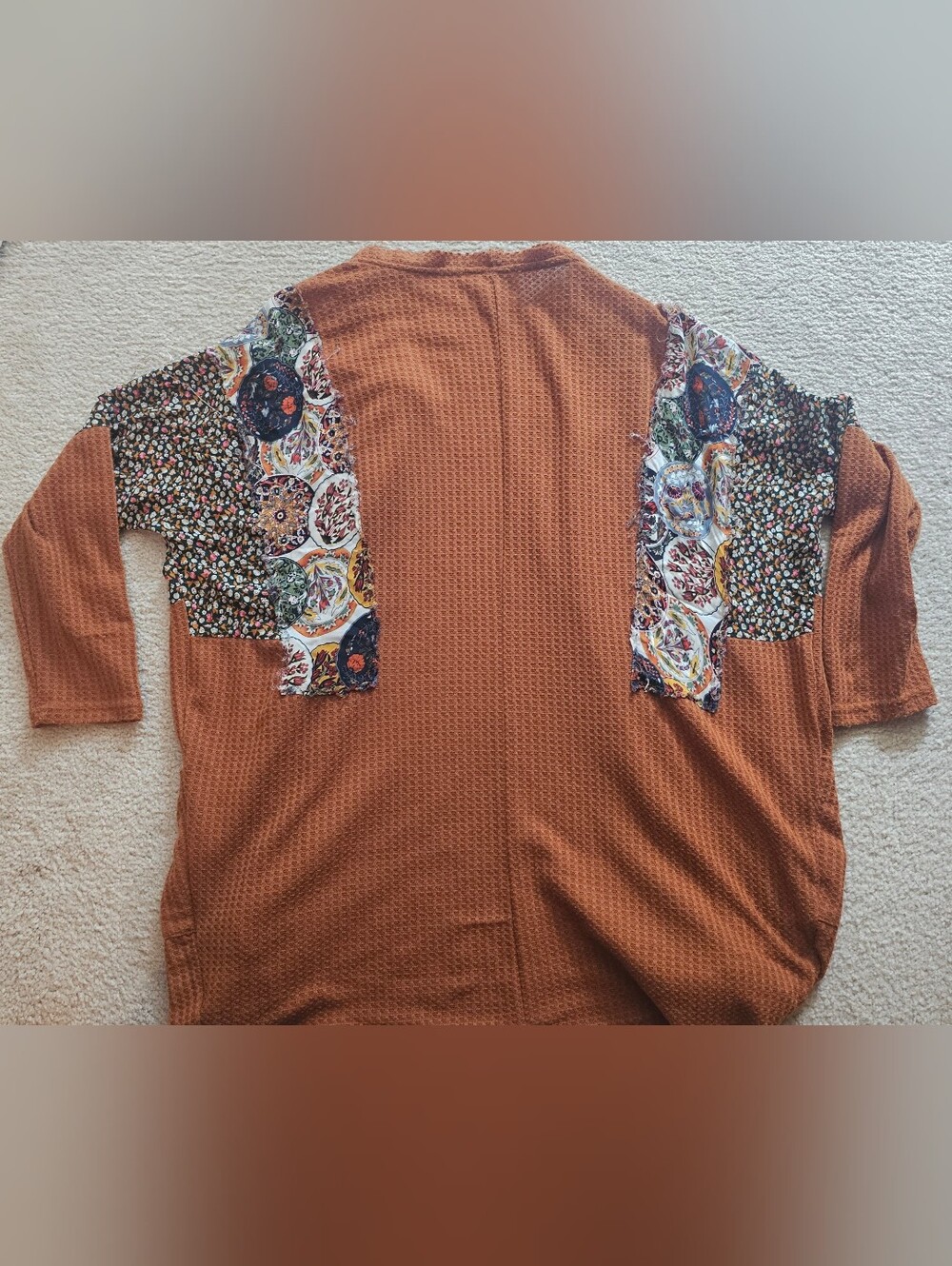 Umgee open-front cardigan blends cozy textures with a bohemian aesthetic. Size S - Picture 8 of 9